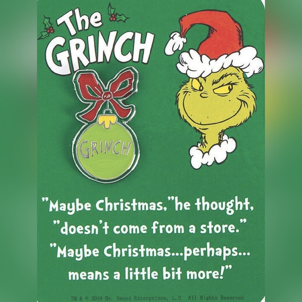 Brand New Grinch Pin